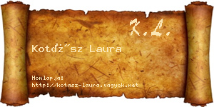 Kotász Laura névjegykártya